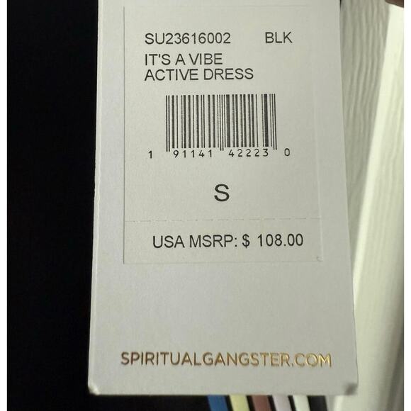 Spiritual Gangster It’s a Vibe Active
Dress w Shorts Pickleball size Small New - Picture 8 of 9
